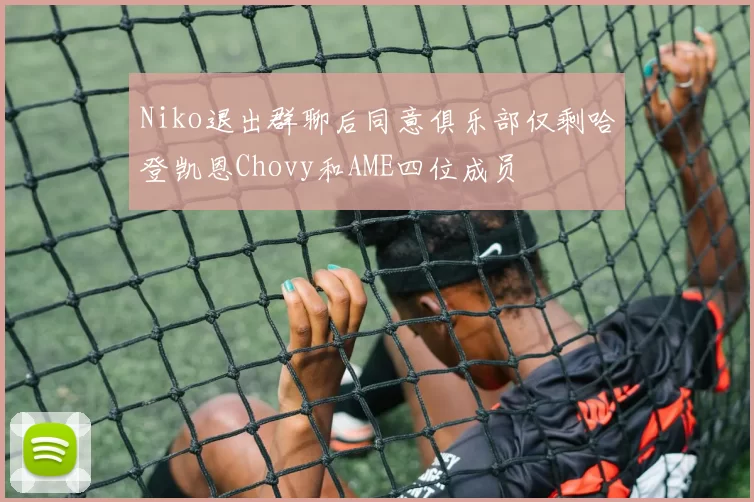 Niko退出群聊后同意俱乐部仅剩哈登凯恩Chovy和AME四位成员